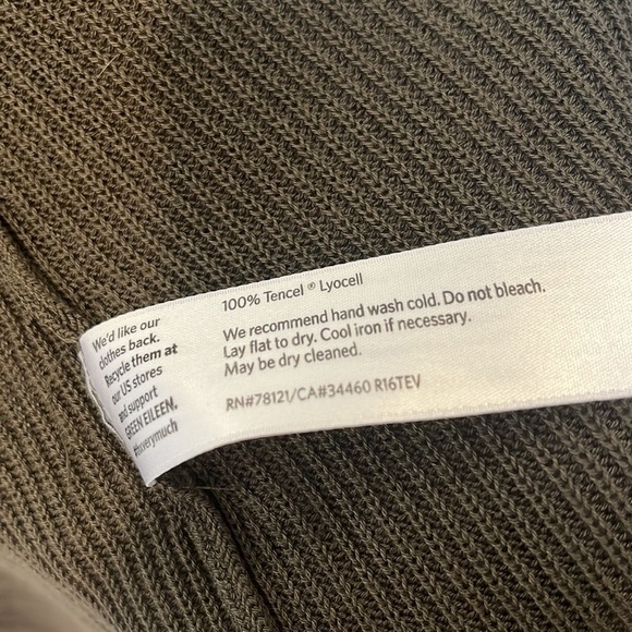 Eileen Fisher Tencel Sleeveless Tunic Cardigan - Picture 3 of 4